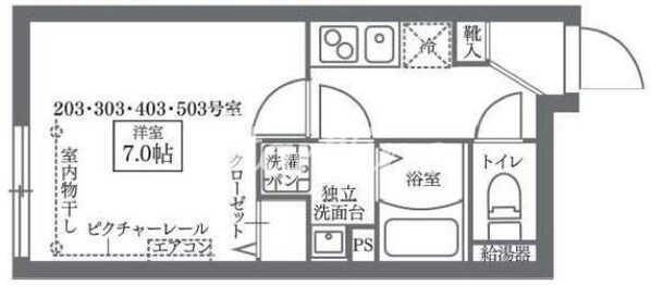 ココキューブ西日暮里の物件間取画像